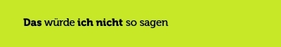 Nicht so Nicht so